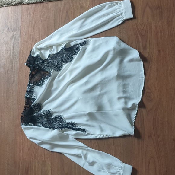 Vero Moda / wrap chiffon long sleeve and tank / M - Picture 10 of 12